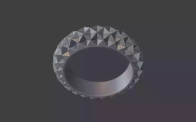 hexagon pattern ring