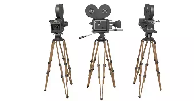 Vintage Video Camera and Tripod