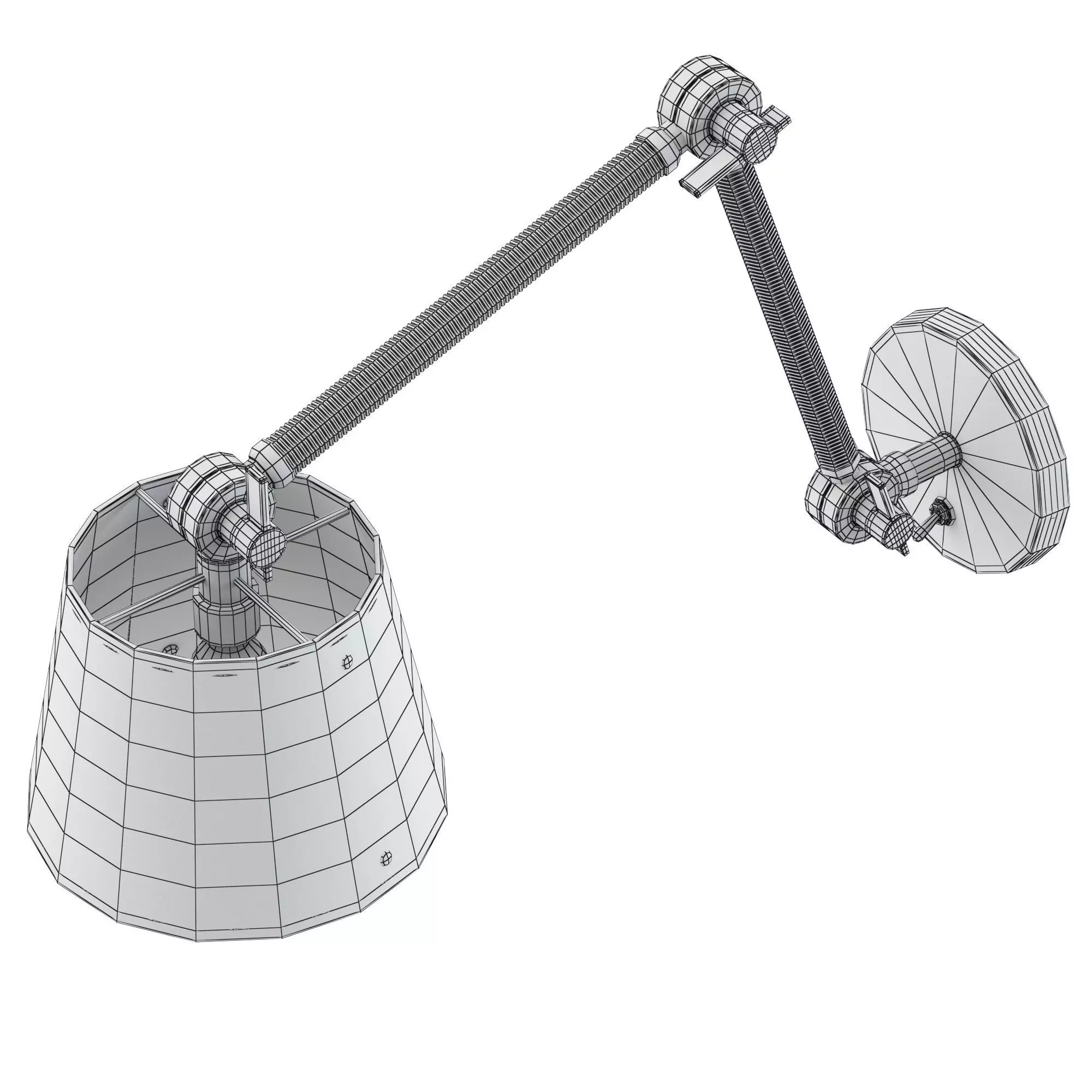 Cognac Hendrick Articulating Sconce 3D model_5