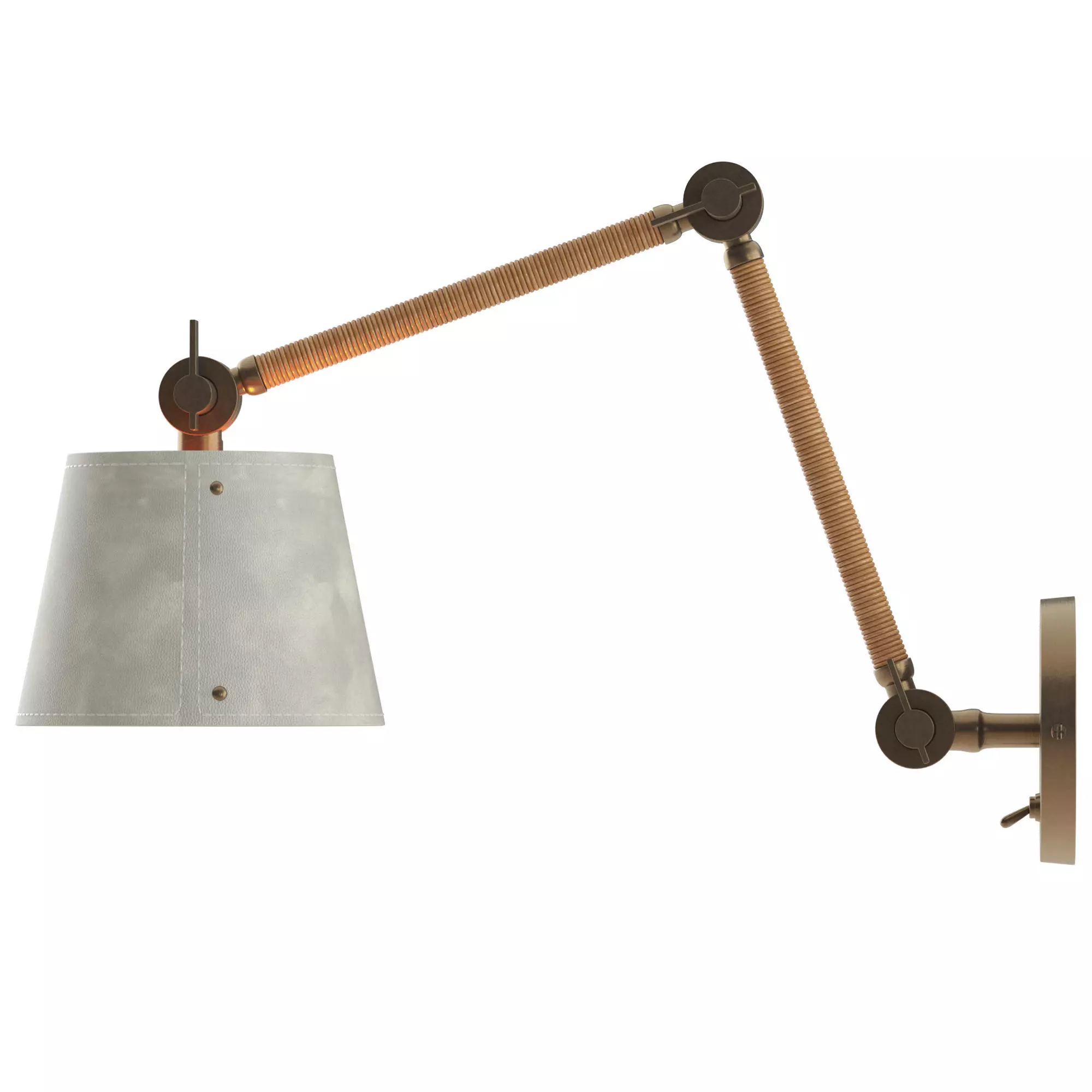 Cognac Hendrick Articulating Sconce 3D model_4