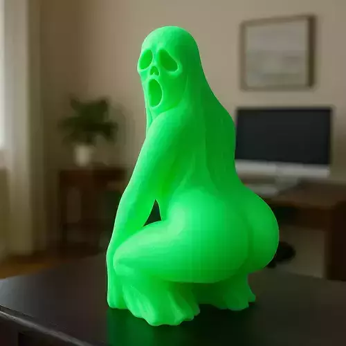 Twerking Ghost Figurine Funny Halloween STL Model  3D print model
