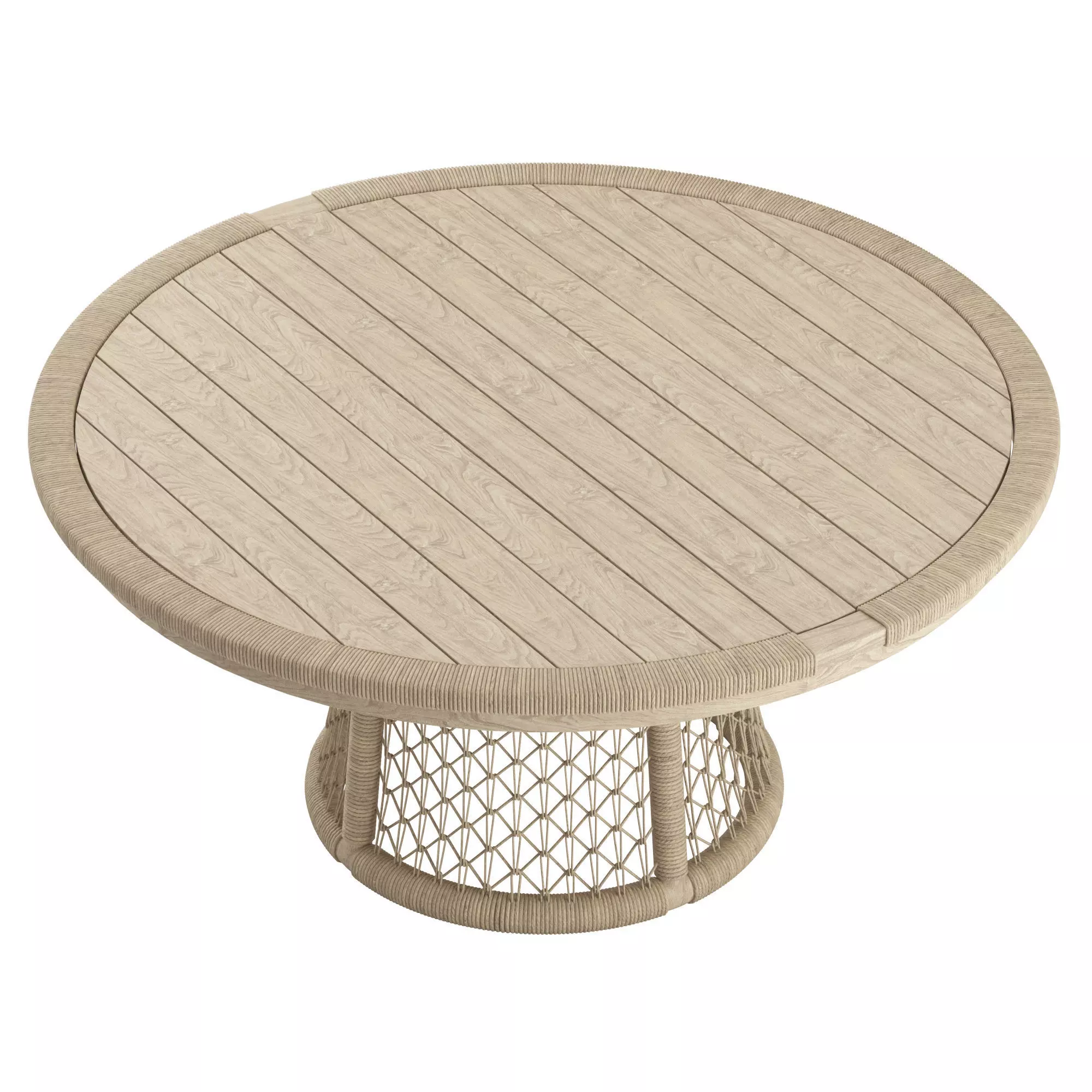 Montecito Outdoor Dining Table 3D model_2