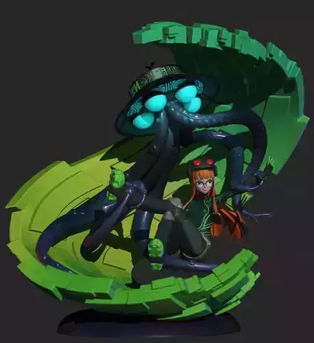 Futaba and Necronomicon - Persona 5