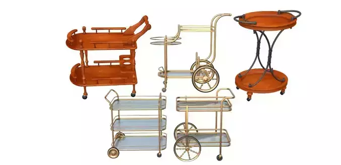 Bar cart and Serving Trolley collection