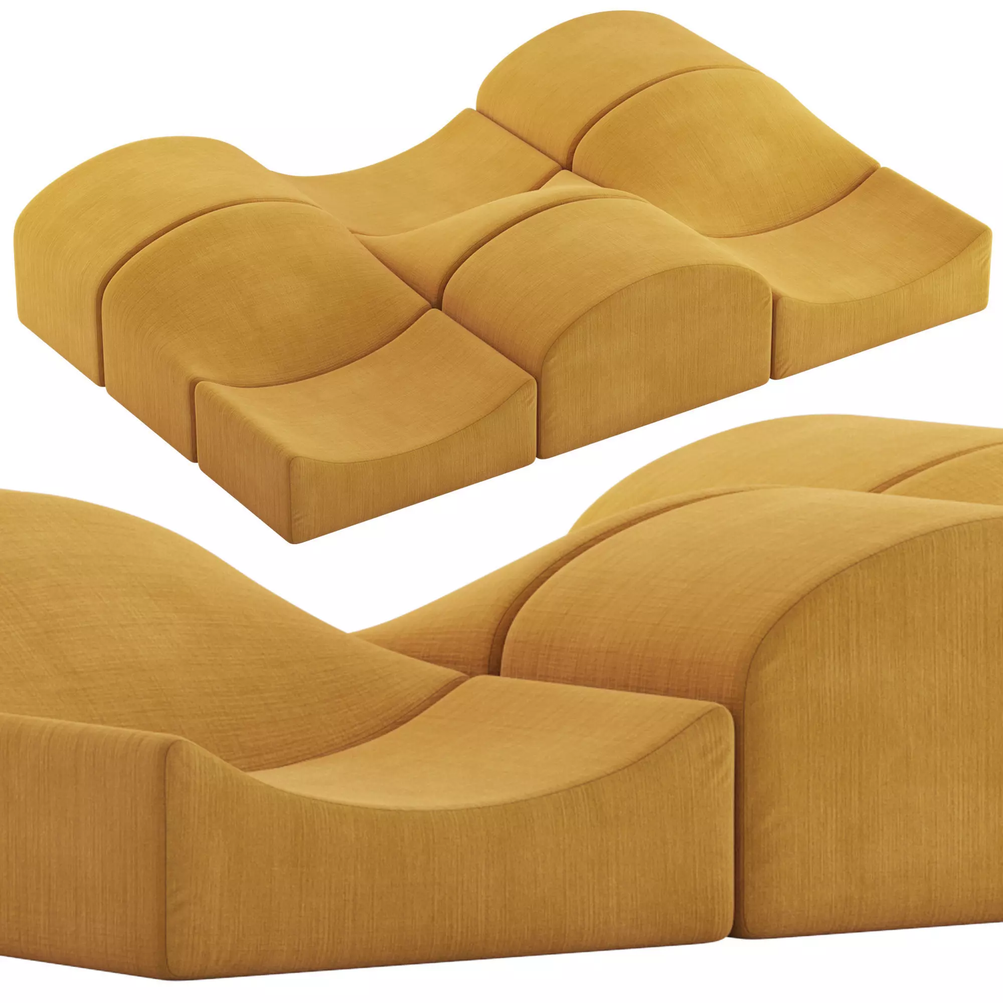 Bernard Govin Asmara Modular Sofa 3D model_0