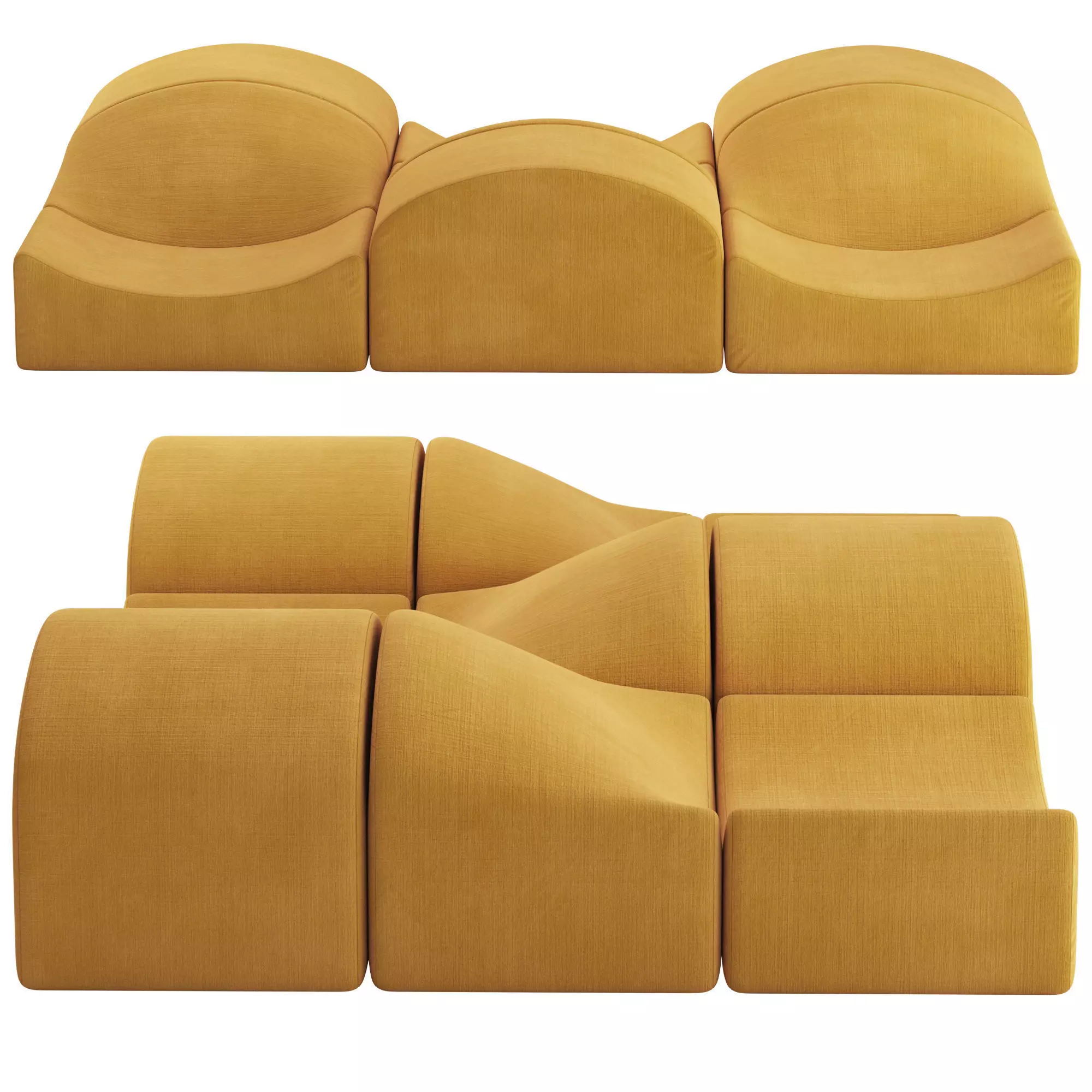 Bernard Govin Asmara Modular Sofa 3D model_2