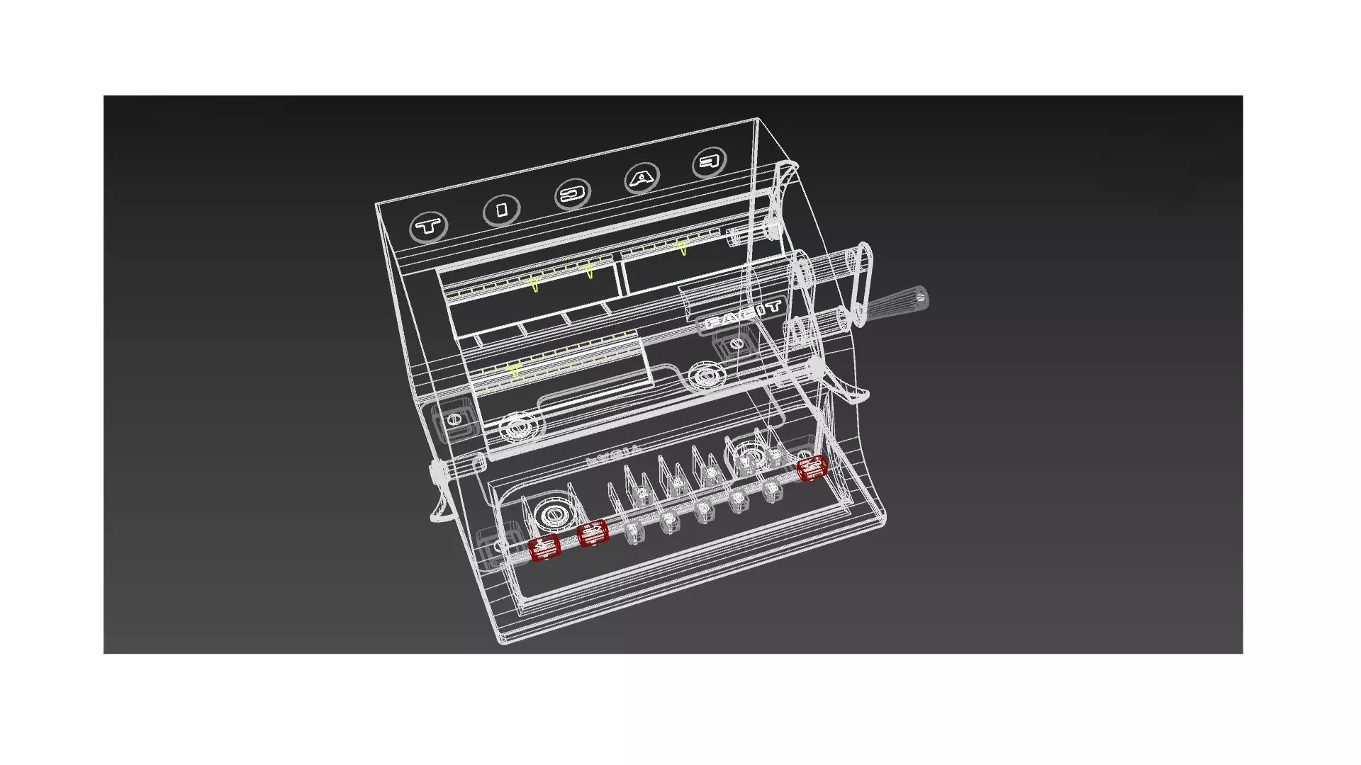 calculator Low-poly 3D model_12