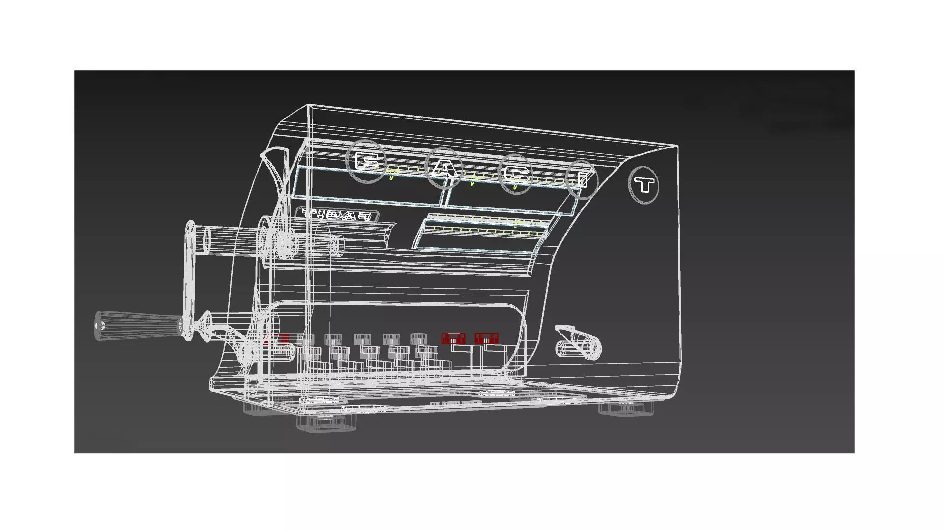 calculator Low-poly 3D model_11