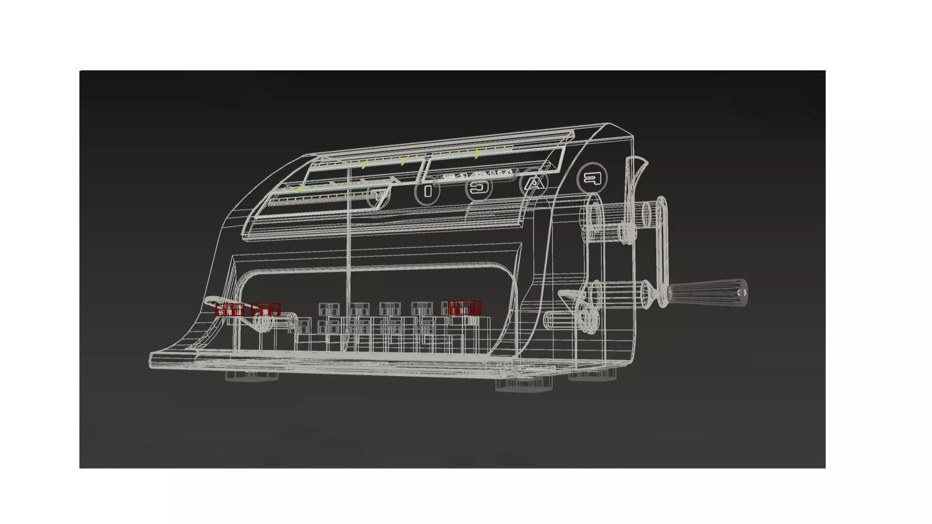 calculator Low-poly 3D model_9