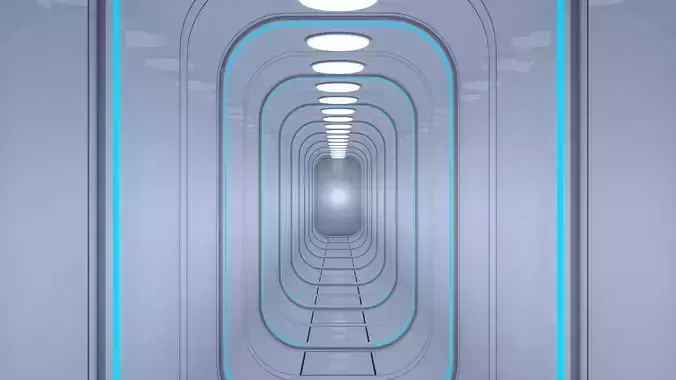 Sci Fi Tunnel 3D model