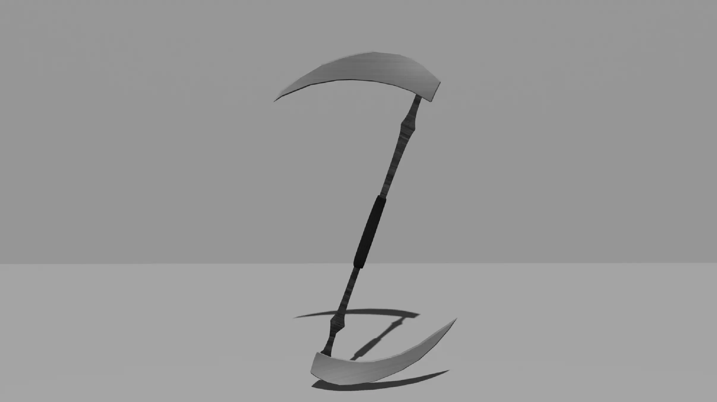 Fantasy Double Blade Scythe Game Ready Low-poly 3D model_0
