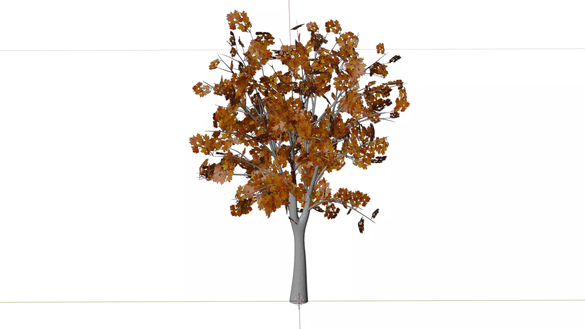 Autumn Tree 3D Model Low-poly 3D model_16