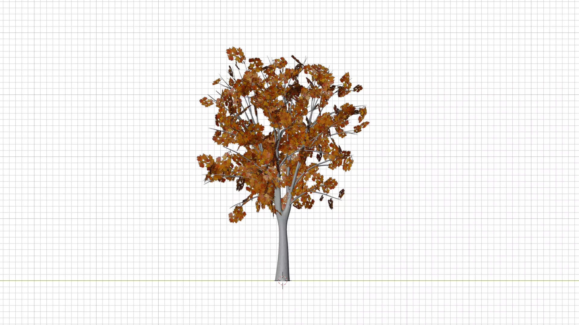 Autumn Tree 3D Model Low-poly 3D model_22