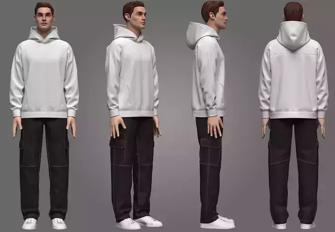 Cargo Pants And Hoodie