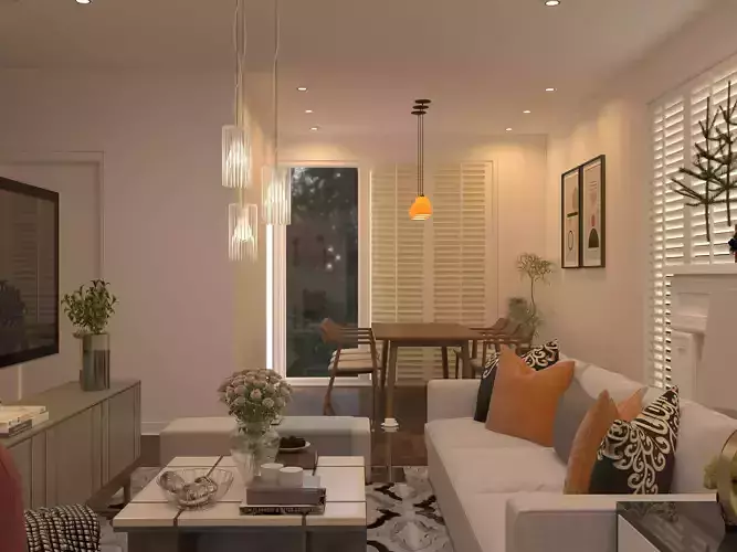 living room kitchen interior design