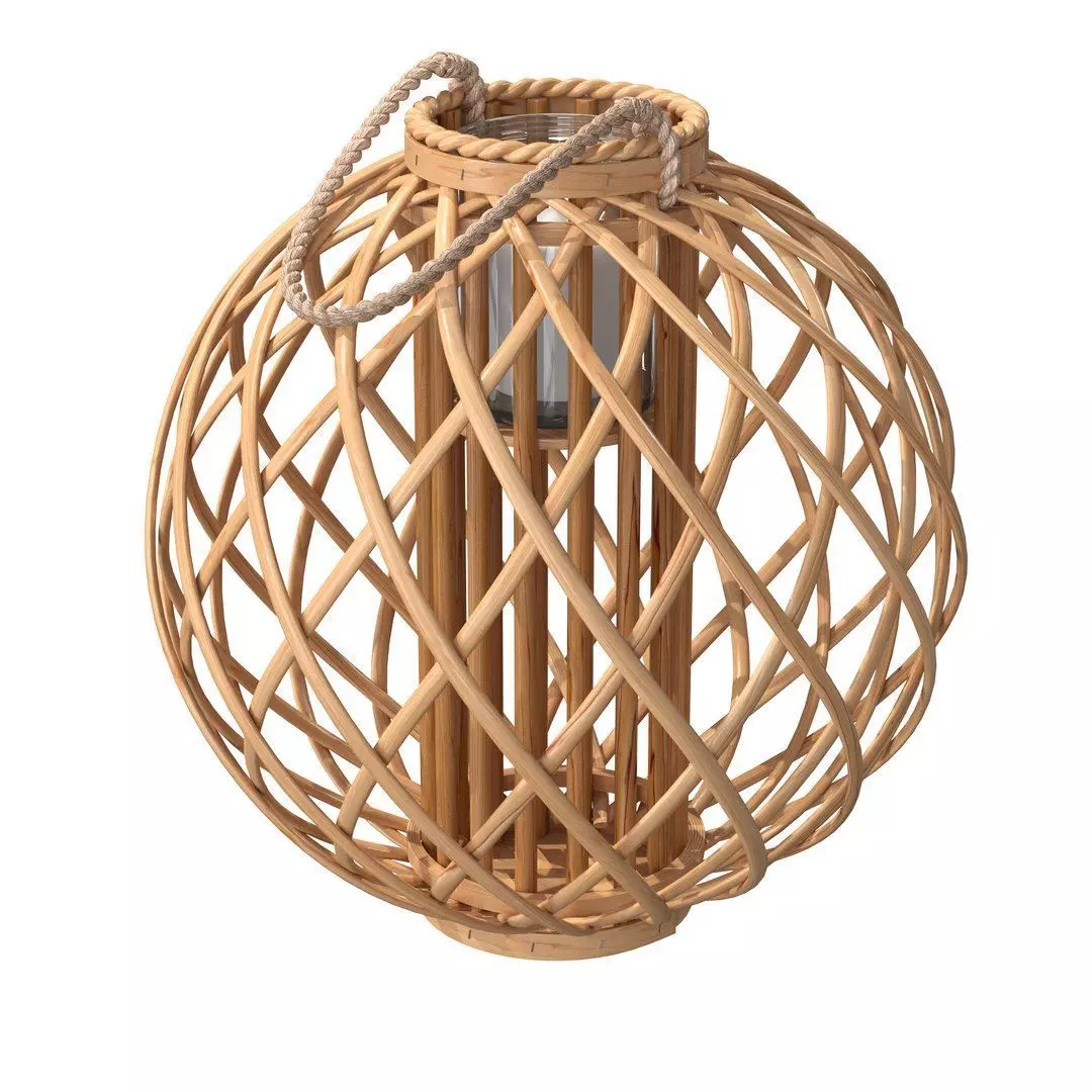 Lantern Samoa and Mauritius Willow Wood 3D model_2