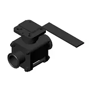 Sanitary Ball Valve OD 1-1-2 in 3D model_0