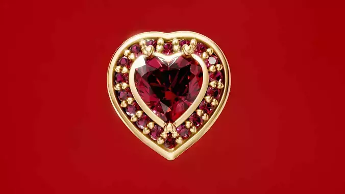 Classic Heart halo Earrings