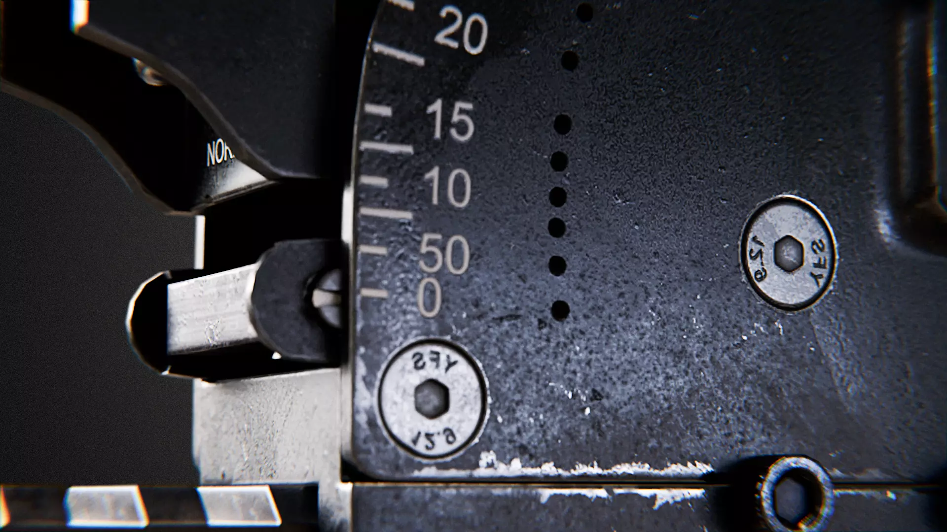 M2A1 Grenade launcher Reflex Sight Low-poly 3D model_4