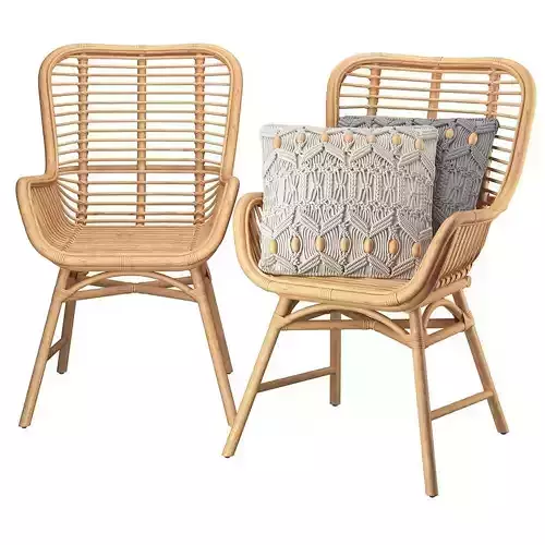 Dining Chair Togo Rattan Natural