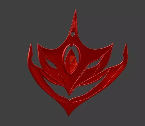 Tartaglia Childe Mask Genshin Impact Magnet 3D print model_3