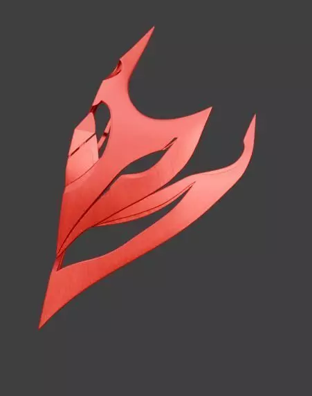 Tartaglia Childe Mask Genshin Impact Magnet 3D print model_2