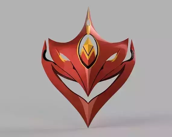 Tartaglia Childe Mask Genshin Impact Magnet 3D print model Tartaglia Childe Mask Genshin Impact Magnet 3D print model