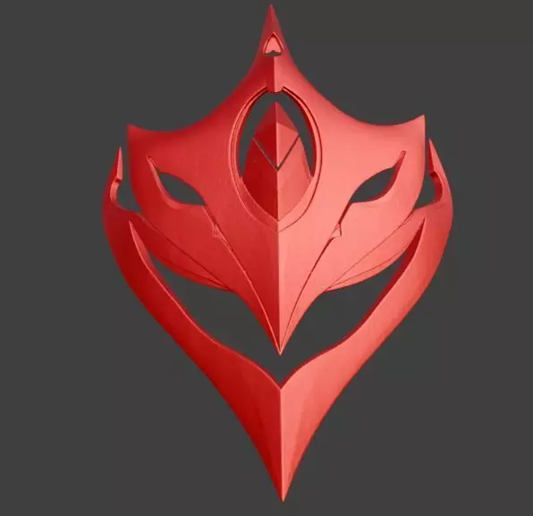 Tartaglia Childe Mask Genshin Impact Magnet 3D print model_5