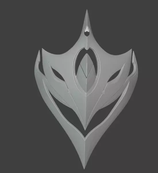 Tartaglia Childe Mask Genshin Impact Magnet 3D print model_1