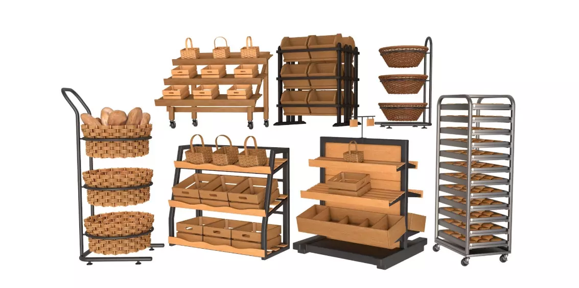 Bakery Display Collection 3D model_0