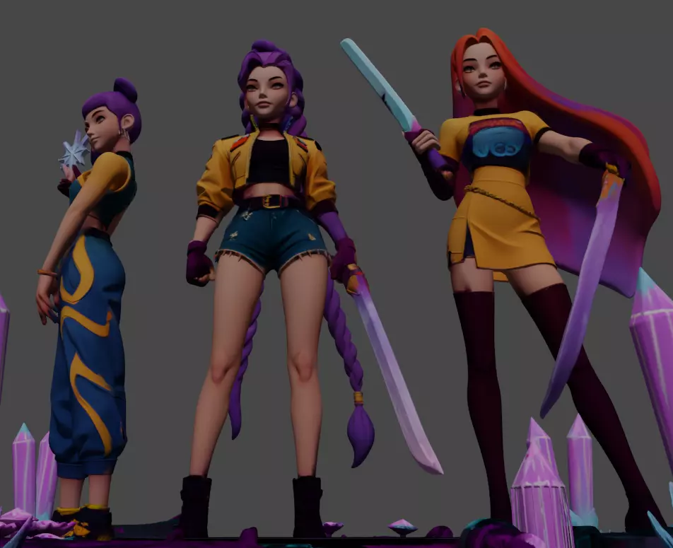 K-Pop Demon Hunters 3D print model_4