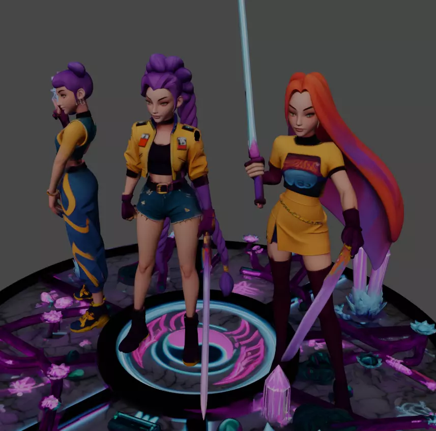 K-Pop Demon Hunters 3D print model_2