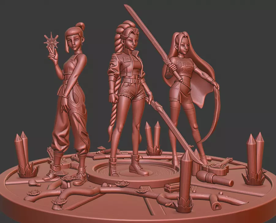 K-Pop Demon Hunters 3D print model_1