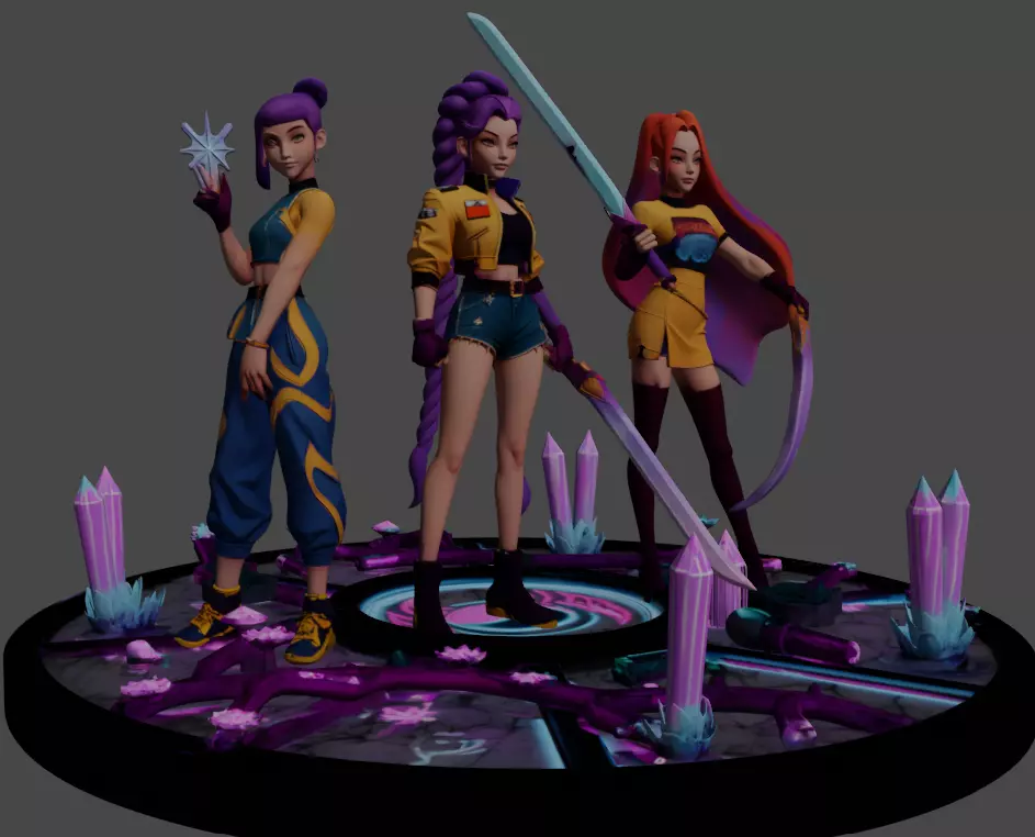 K-Pop Demon Hunters 3D print model_0