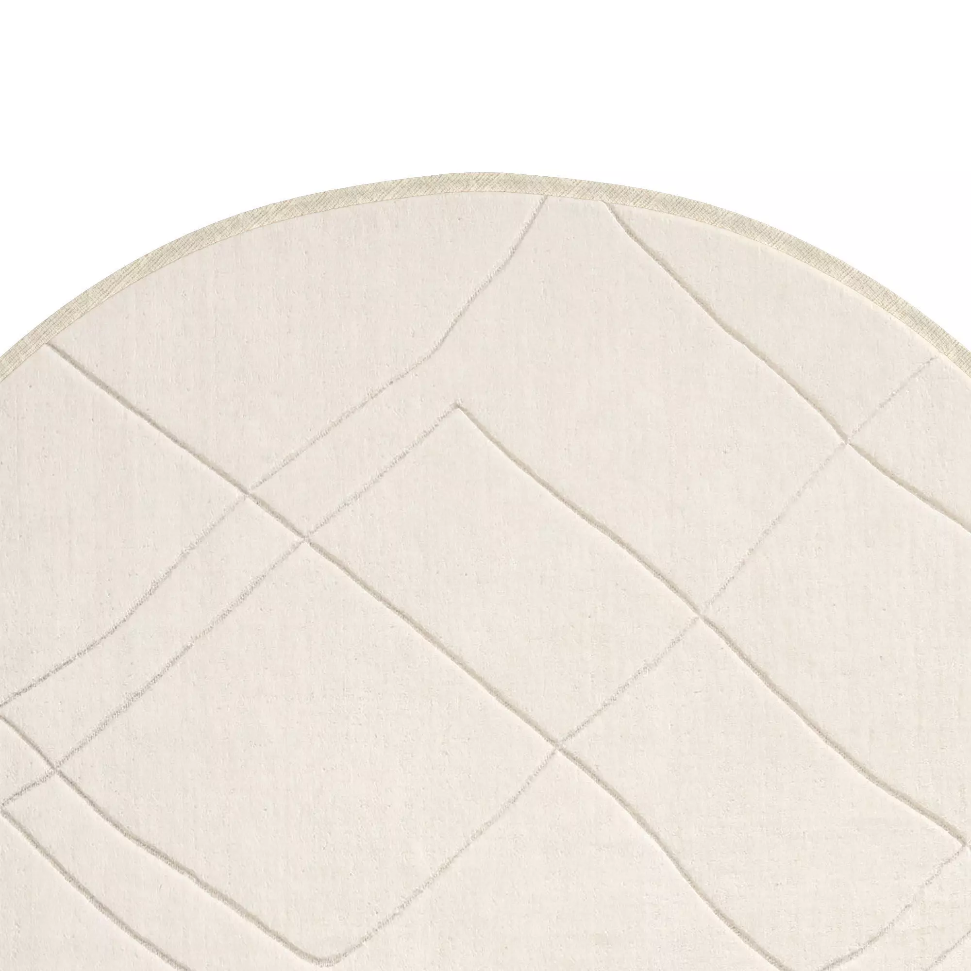 Samira Wool Rug round 3D model_5