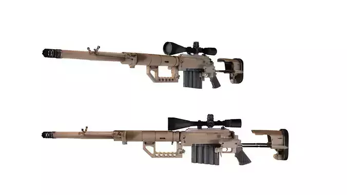 CheyTac M200  Sniper Rifle  3D model