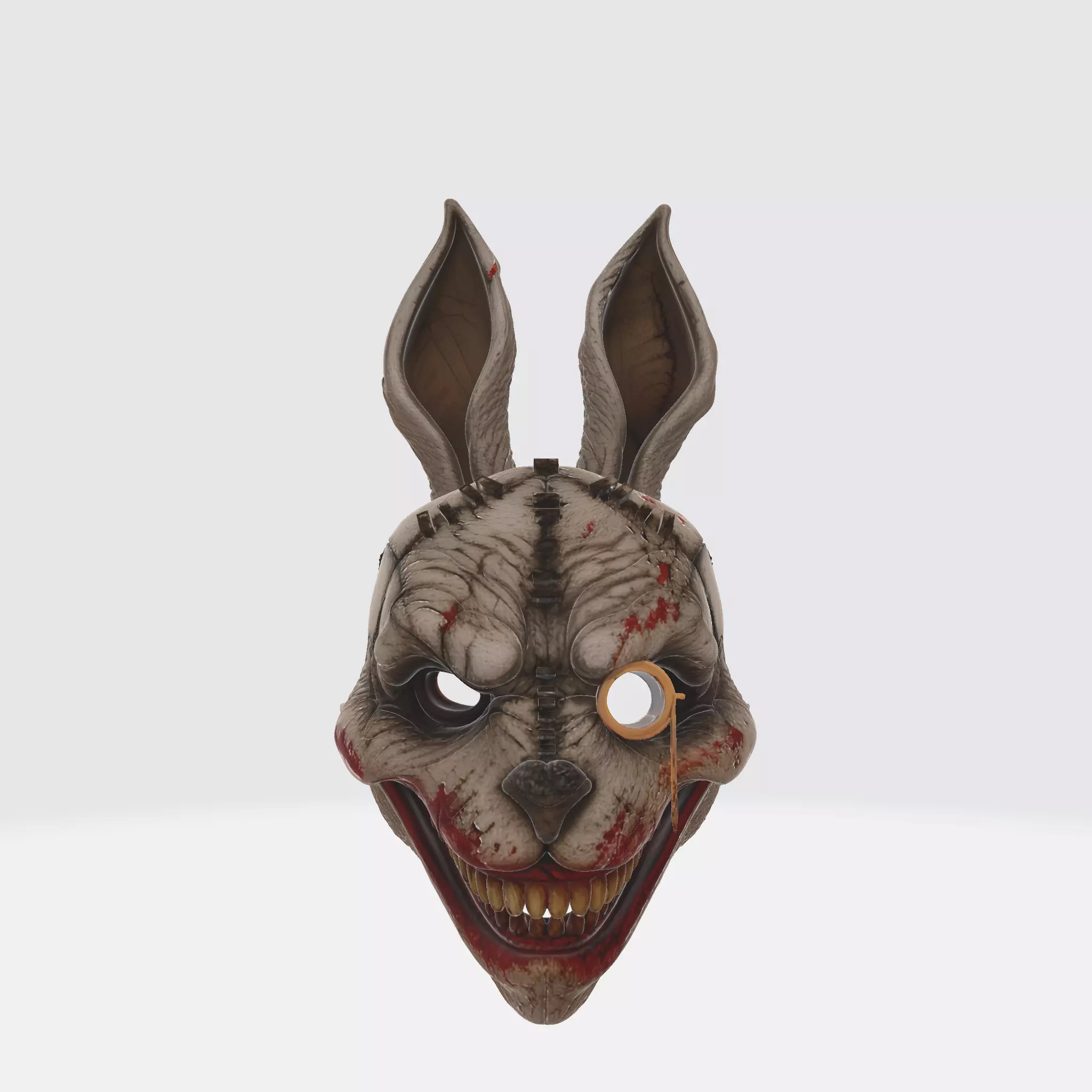 Creepy Killer Bunny Horror Mask Scary Rabbit Mask for Halloween 3D print model_1