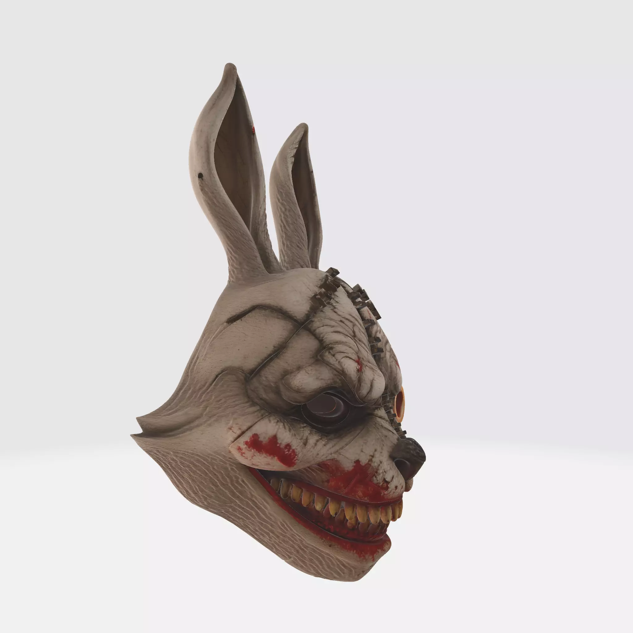 Creepy Killer Bunny Horror Mask Scary Rabbit Mask for Halloween 3D print model_4