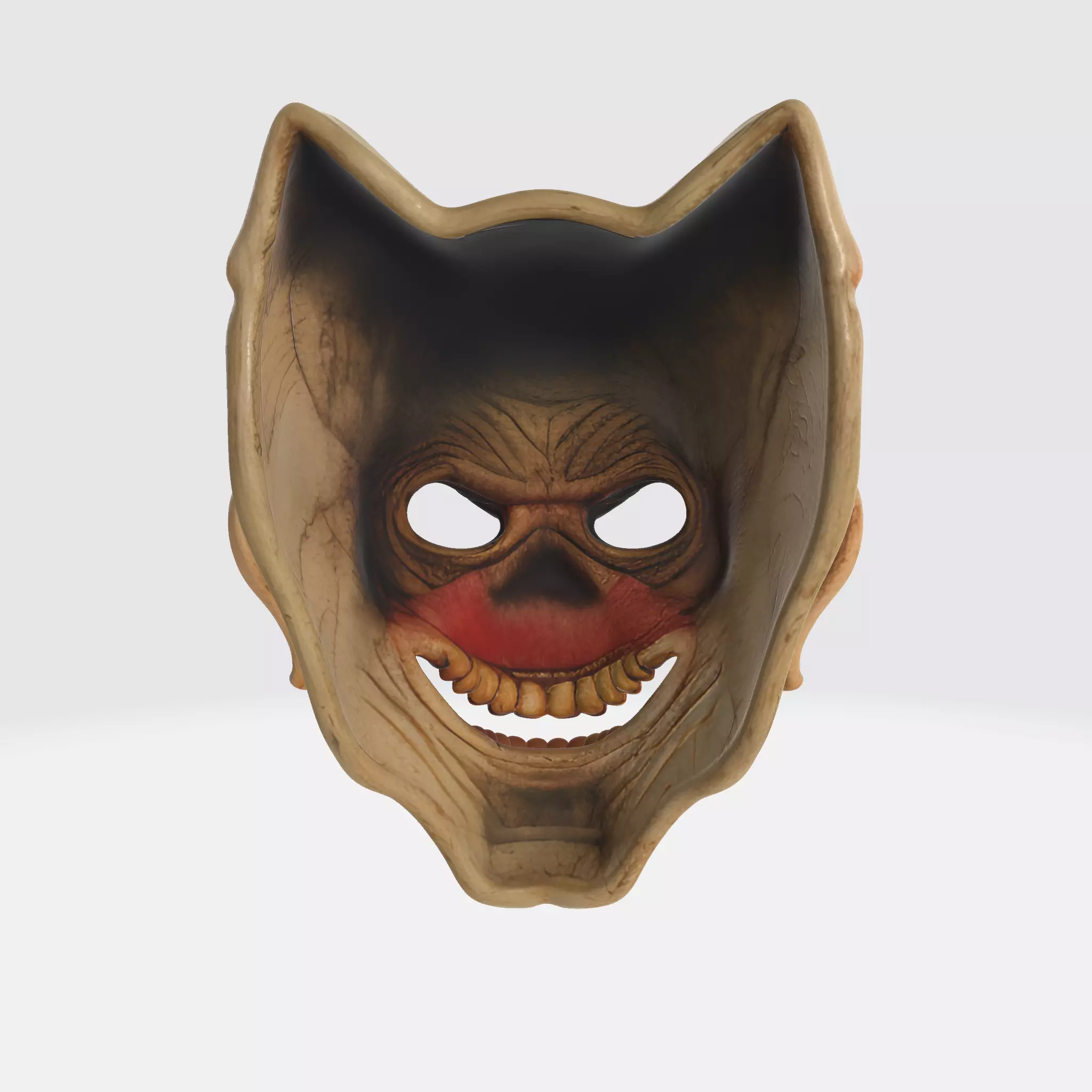 Creepy Evil Clown Mask Scary Halloween Horror 3D print model_3
