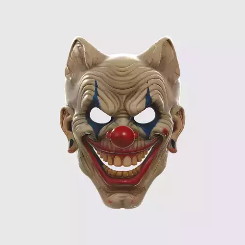 Creepy Evil Clown Mask Scary Halloween Horror 