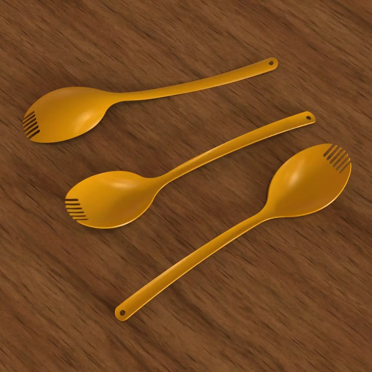 Spork 3D print model_8