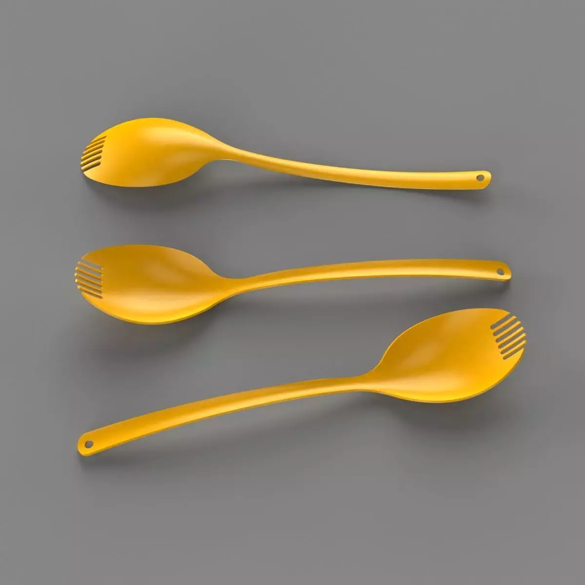 Spork 3D print model_6
