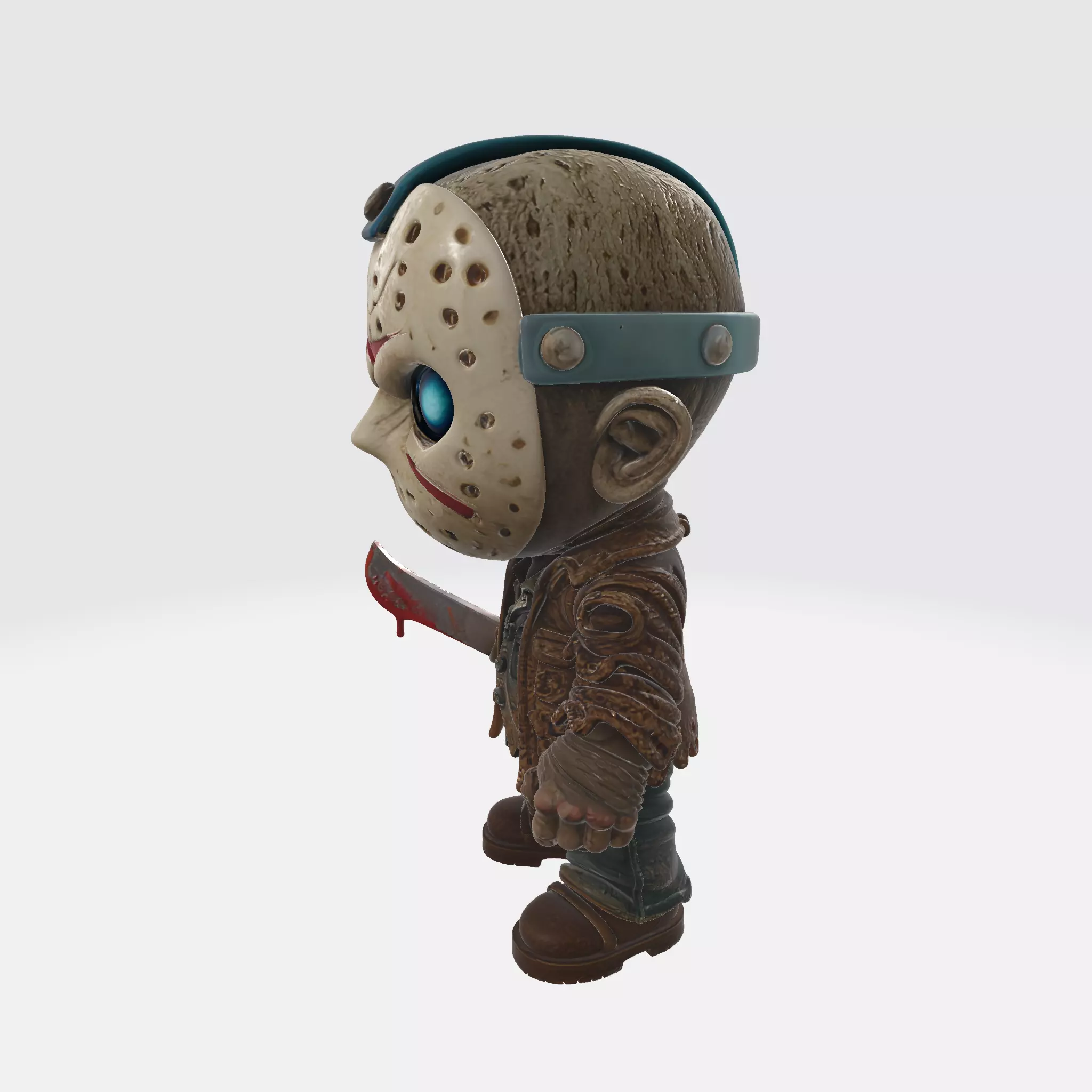 Jason Voorhees Horror Chibi Creepy Cute Killer 3D print model_4
