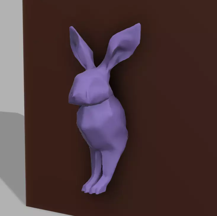 Geometric Rabbit 3D Modern Decorative Sculpture Free 3D print model