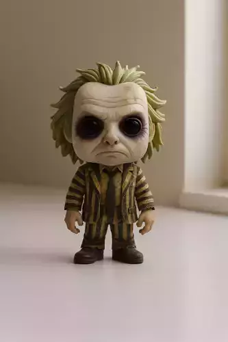 Creepy Beetlejuice Inspired Figurine 3D print model
