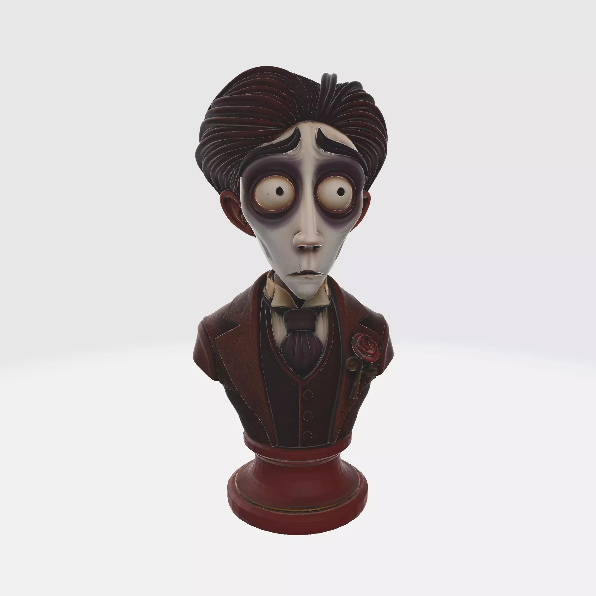 Victor Van Dort Bust Corpse Bride 3D print model_1
