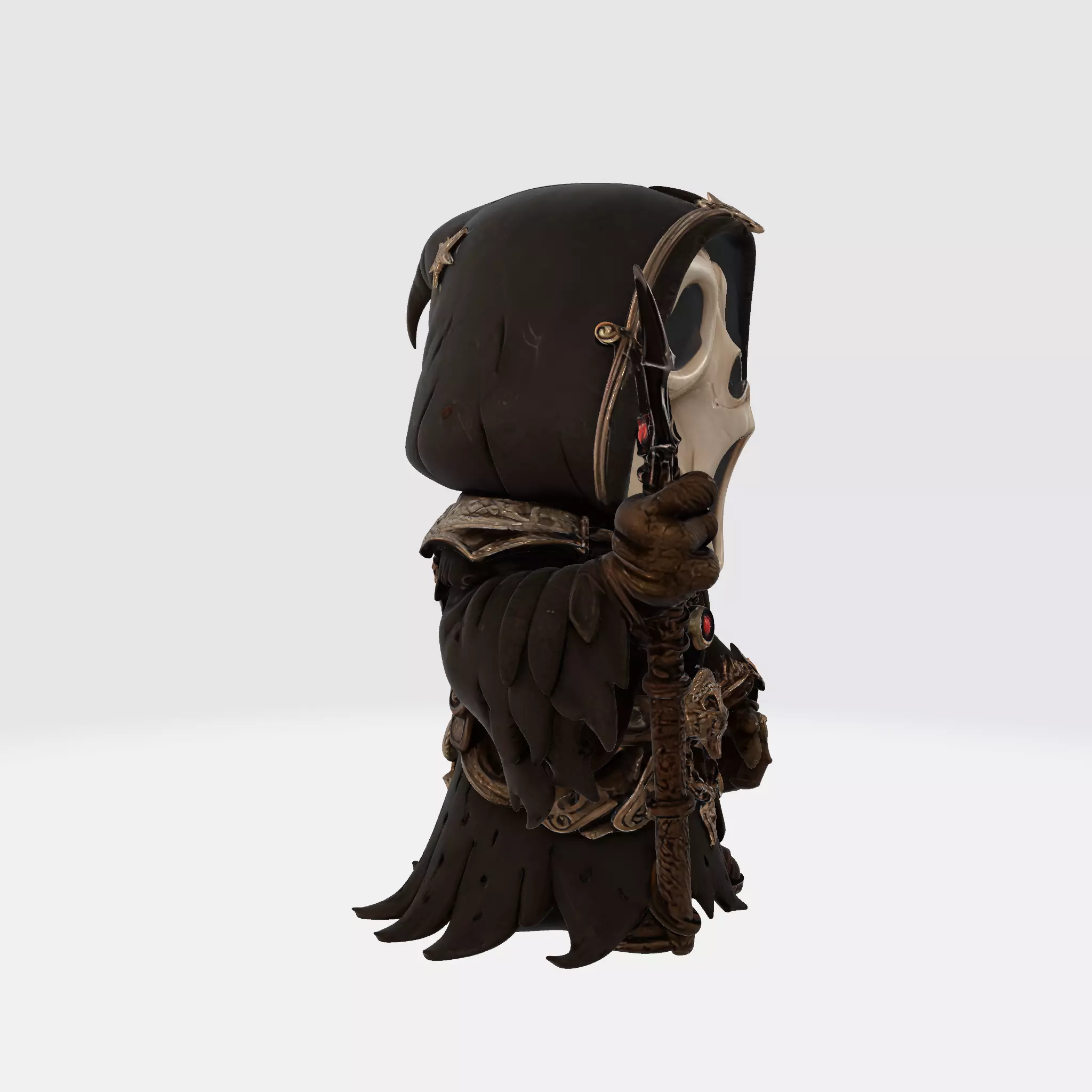 Scream Ghostface Dark Sorcerer Figurine 3D print model_2