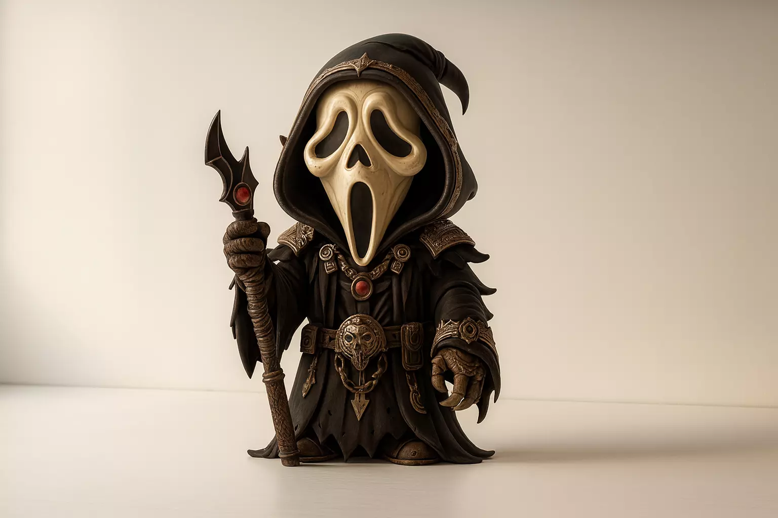 Scream Ghostface Dark Sorcerer Figurine 3D print model_0