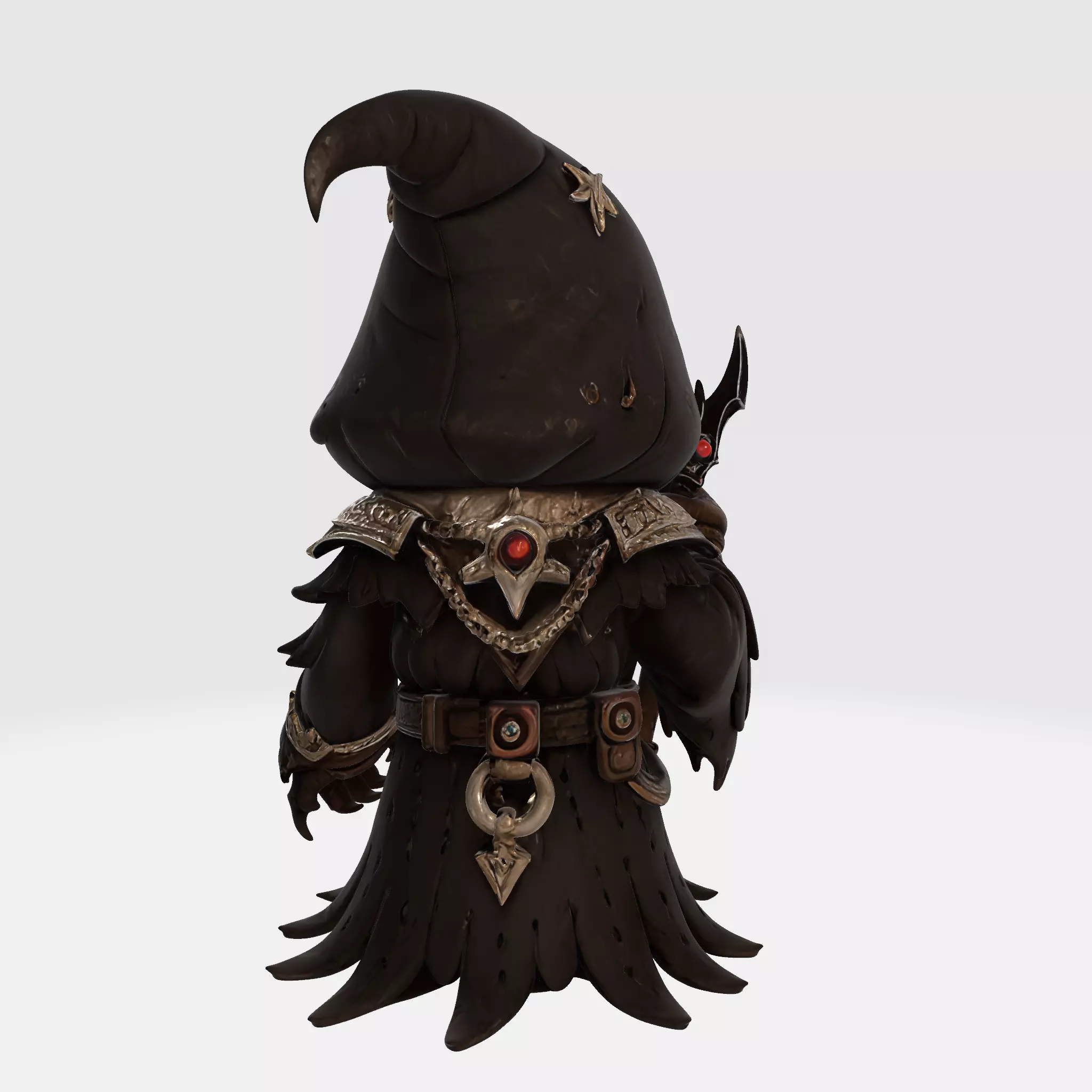 Scream Ghostface Dark Sorcerer Figurine 3D print model_3