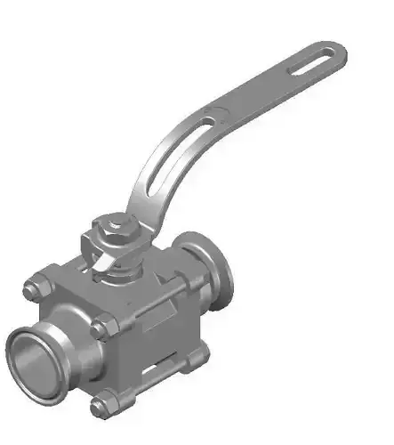 Sanitary Ball Valve TC 1-1-2 in